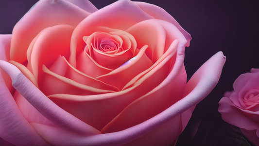 A close-up shot of a preserved rose, showcasing its vibrant color and texture.