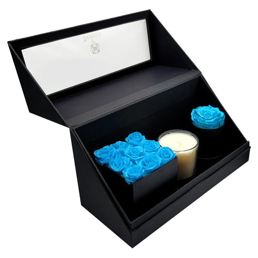 Roses and Candle Box Set in Black